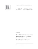 Предварительный просмотр 1 страницы Kramer PT-110xl User Manual