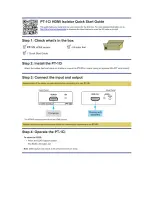 Предварительный просмотр 2 страницы Kramer PT-1Ci User Manual