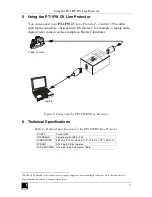 Предварительный просмотр 5 страницы Kramer PT-1FW User Manual