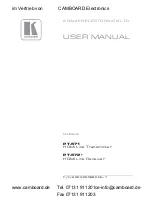 Kramer PT-571 User Manual preview