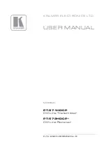 Kramer PT-571HDCP User Manual preview