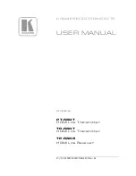 Предварительный просмотр 1 страницы Kramer PT-580T User Manual