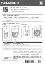 Preview for 1 page of Kramer RC-308 Quick Start Manual