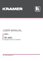 Kramer RC-43SL User Manual preview