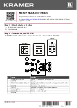 Kramer RC-52N Quick Start Manual preview