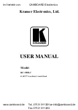 Preview for 1 page of Kramer RC-53DLC User Manual