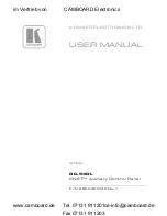 Kramer RC-54DL User Manual preview