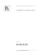 Preview for 1 page of Kramer RC-76R User Manual