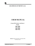 Preview for 1 page of Kramer SD-7308 User Manual