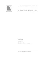 Kramer SID-X1 User Manual preview