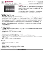 Preview for 1 page of Kramer Sierra Pro XL 1608V3 Specifications