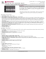 Preview for 1 page of Kramer Sierra Pro XL 1616V3S Specifications