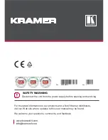 Preview for 16 page of Kramer Tavor 6-O User Manual