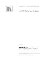 Предварительный просмотр 1 страницы Kramer TBUS-201xl User Manual