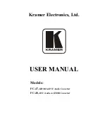 Kramer TOOLS FC-47 User Manual предпросмотр