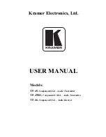 Предварительный просмотр 1 страницы Kramer TOOLS TP-45 User Manual