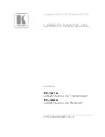 Предварительный просмотр 1 страницы Kramer TP-121xl User Manual