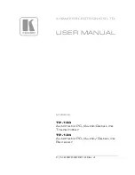 Kramer TP-133 User Manual предпросмотр