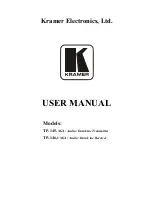 Kramer TP-145 User Manual предпросмотр