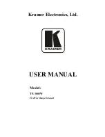 Kramer TP-300FW User Manual preview