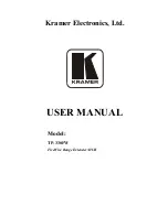 Kramer TP-330FW User Manual preview