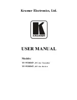 Kramer TP-551HDCP User Manual preview