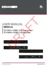 Kramer TP-594Rxr User Manual preview