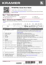 Preview for 1 page of Kramer TP-600TRxr Quick Start Manual