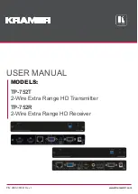 Kramer TP-752R User Manual preview