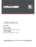 Kramer TP-780R User Manual preview