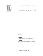 Kramer TR-91 User Manual preview