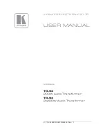 Предварительный просмотр 1 страницы Kramer TR-93 User Manual