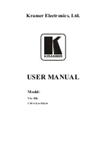 Preview for 1 page of Kramer VA-1H User Manual