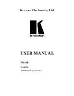 Kramer VA-2002 User Manual preview