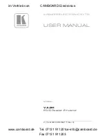 Preview for 1 page of Kramer VA-2H User Manual