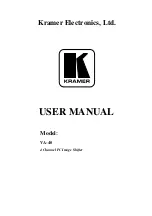 Preview for 1 page of Kramer VA-40 User Manual