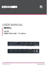 Kramer VA-4X User Manual preview