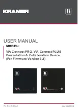 Kramer VIA Connect PLUS User Manual preview