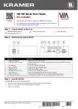 Kramer VIA-GO Quick Start Manual preview