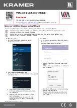 Preview for 2 page of Kramer VIAcast Quick Start Manual