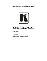 Preview for 1 page of Kramer VM-100YC User Manual