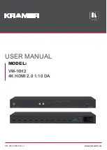 Kramer VM-10H2 User Manual предпросмотр