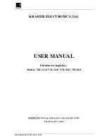 Kramer VM-1110 User Manual preview