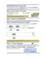 Предварительный просмотр 2 страницы Kramer VM-200HDCP User Manual