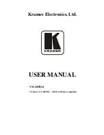 Kramer VM-20HDxl User Manual предпросмотр