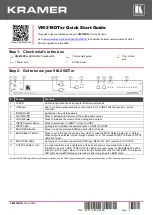 Preview for 1 page of Kramer VM-218DTxr Quick Start Manual