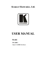 Kramer VM-24HC User Manual предпросмотр