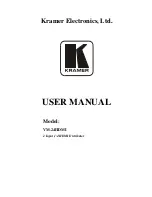 Kramer VM-24HDMI User Manual предпросмотр