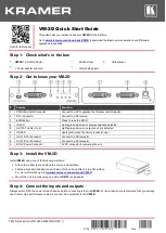 Kramer VM-2D Quick Start Manual предпросмотр