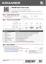 Предварительный просмотр 1 страницы Kramer VM-2DH Quick Start Manual